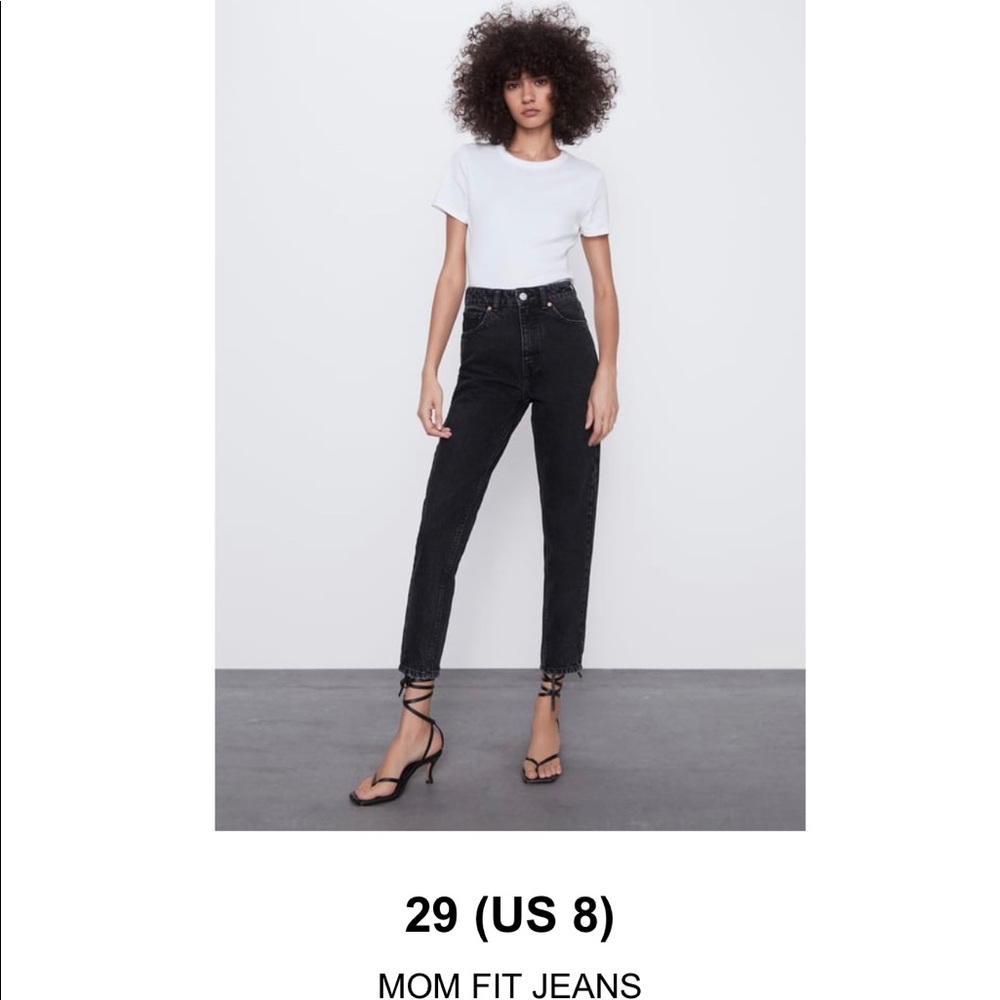 “New” Never Worn ZARA Black Mom Jeans